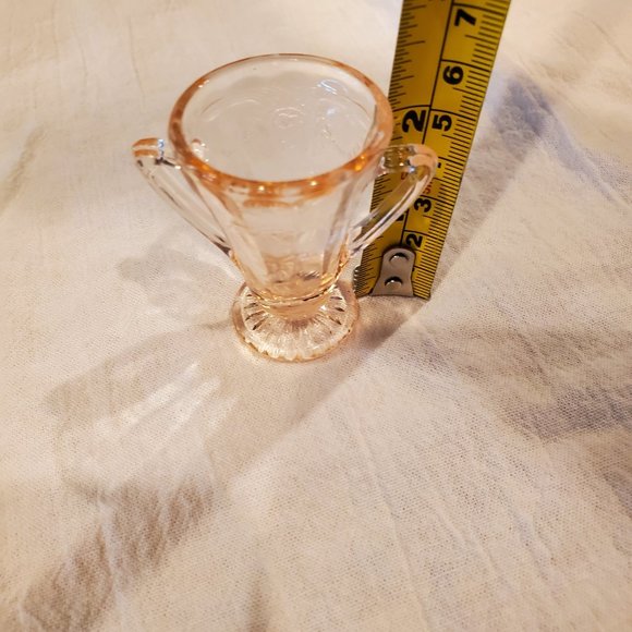 Mosser Glass Miniature 4-Piece Pink Cameo Set - Picture 9 of 10